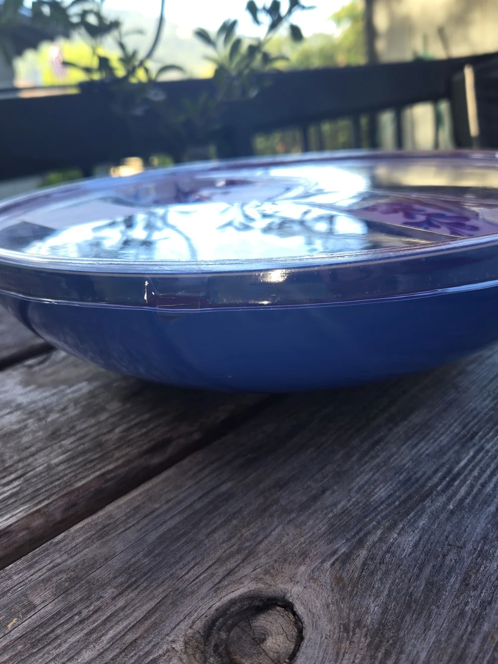 NEW Shabby Chic Blue & White Floral Melamine Serving Bowl Set